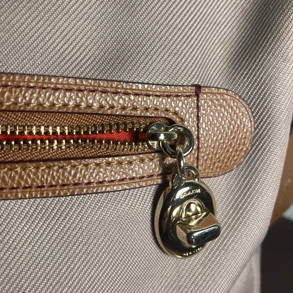 Coach Sawyer Beige Crossbody Bag